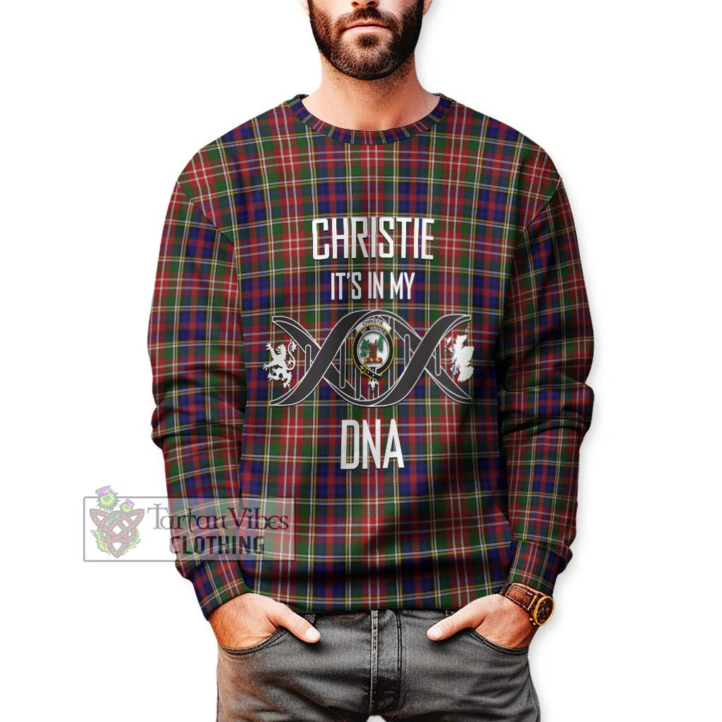 Christie Tartan Sweatshirt with Family Crest DNA In Me Style Unisex - Tartanvibesclothing Shop