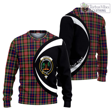 Christie Tartan Ugly Sweater with Family Crest Circle Style