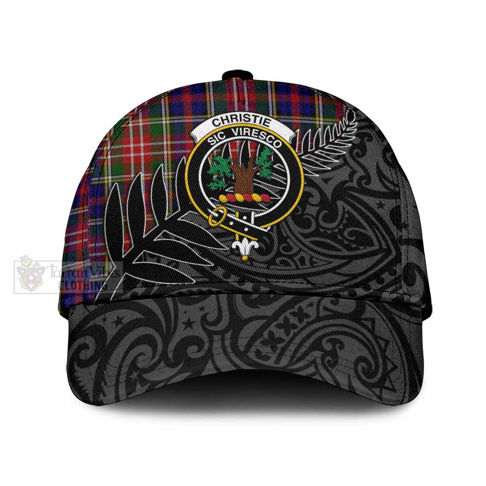 Tartan Vibes Clothing Christie Tartan Classic Cap with New Zealand Silver Fern Half Style