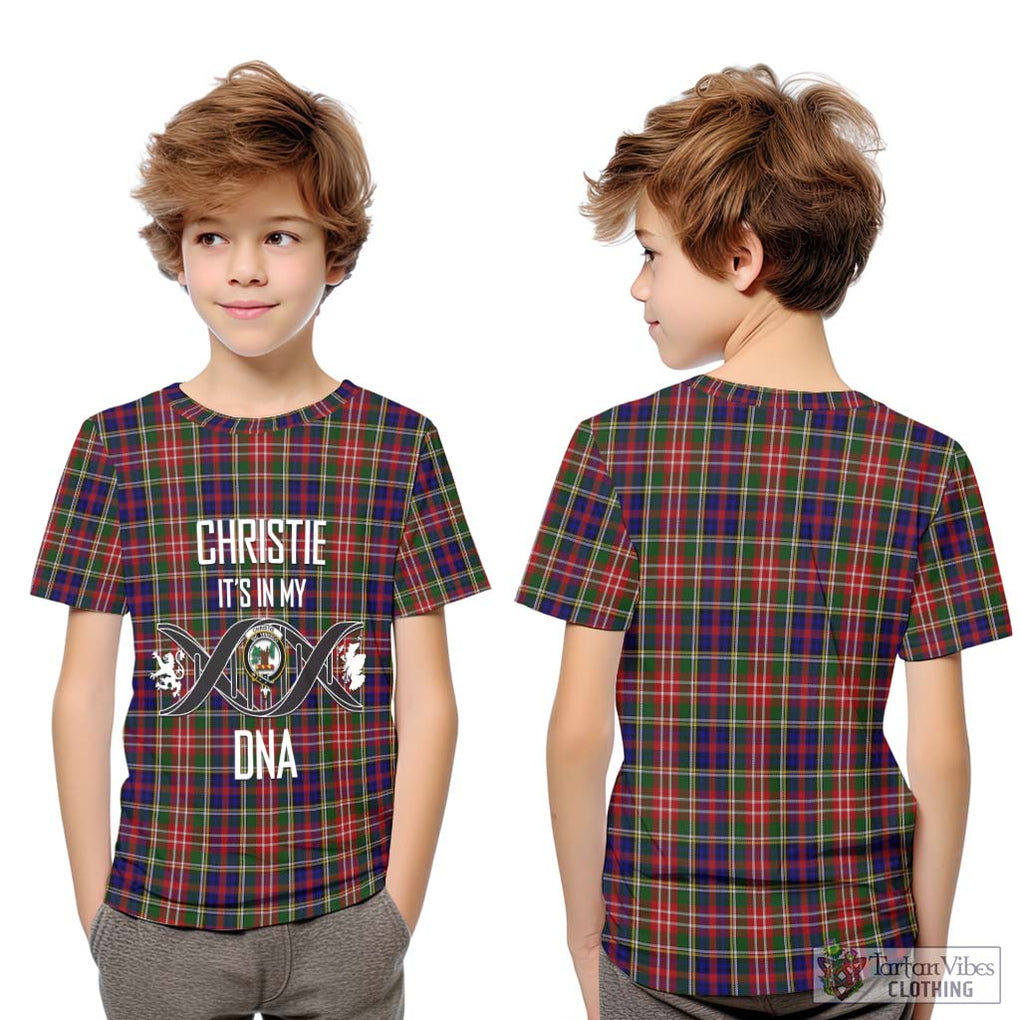 Christie Tartan Kid T-Shirt with Family Crest DNA In Me Style Youth XL Size14 - Tartanvibesclothing Shop