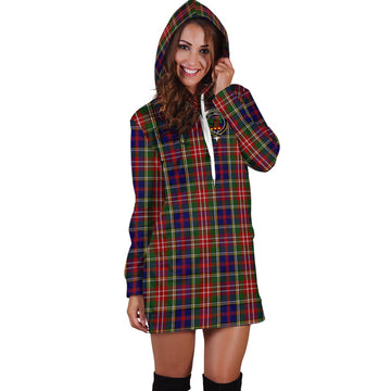 Christie Tartan Hoodie Dress with Family Crest