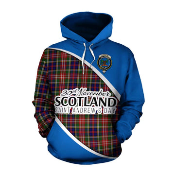 Christie Family Crest Tartan Cotton Hoodie Celebrate Saint Andrew's Day in Style