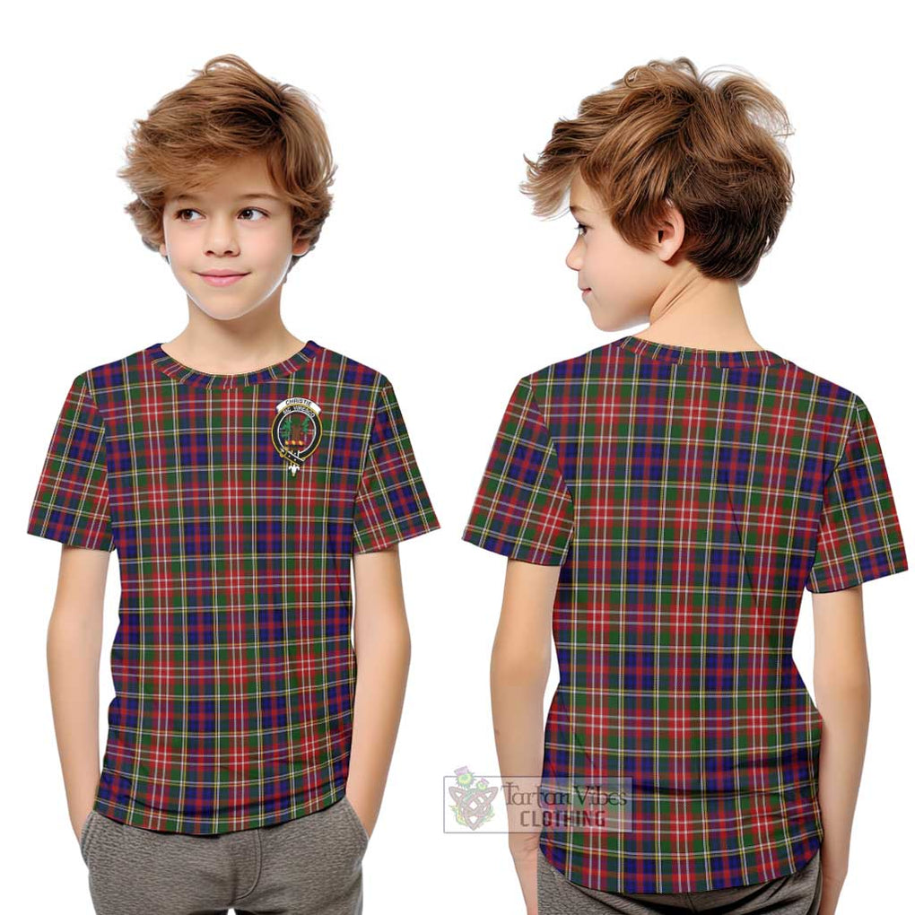 Christie Tartan Kid T-Shirt with Family Crest Youth XL Size14 - Tartanvibesclothing Shop