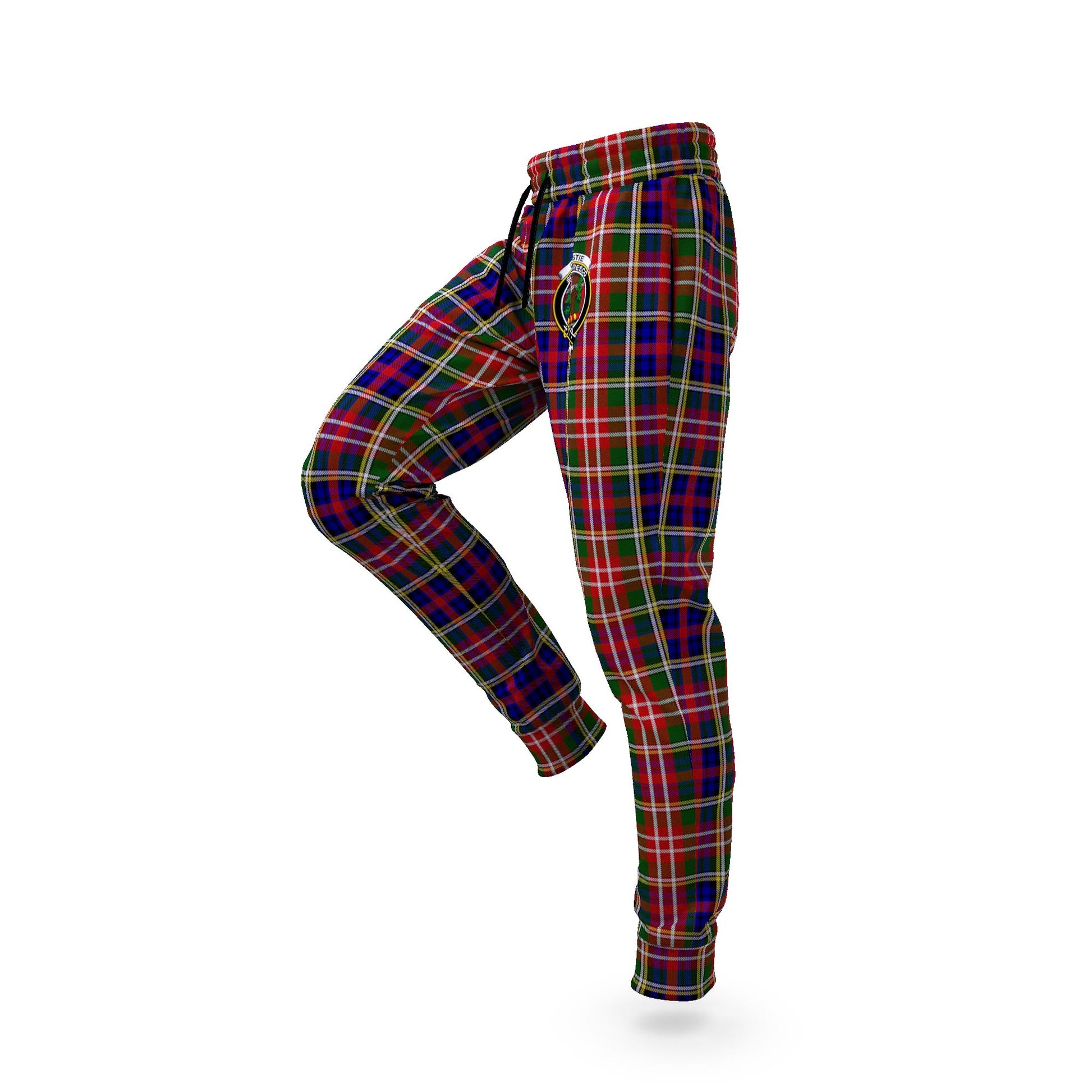 Christie Tartan Joggers Pants with Family Crest S - Tartan Vibes Clothing