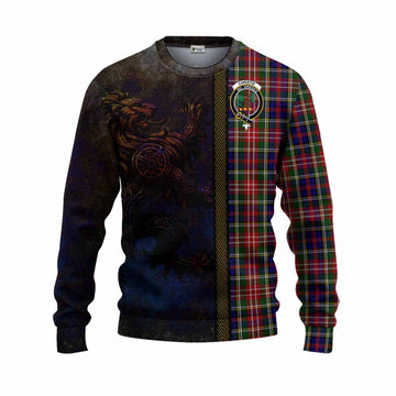 Christie Tartan Family Crest Knitted Sweater Alba Gu Brath Be Brave Lion Ancient Style Unisex - Tartan Vibes Clothing