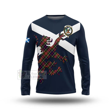 Christie Tartan Lion Rampant Long Sleeve T-Shirt  Proudly Display Your Heritage with Alba Gu Brath and Clan Name