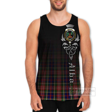 Christie Tartan Men's Tank Top Featuring Alba Gu Brath Family Crest Celtic Inspired