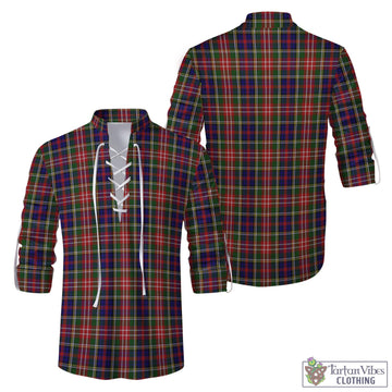 Christie Tartan Men's Scottish Traditional Jacobite Ghillie Kilt Shirt