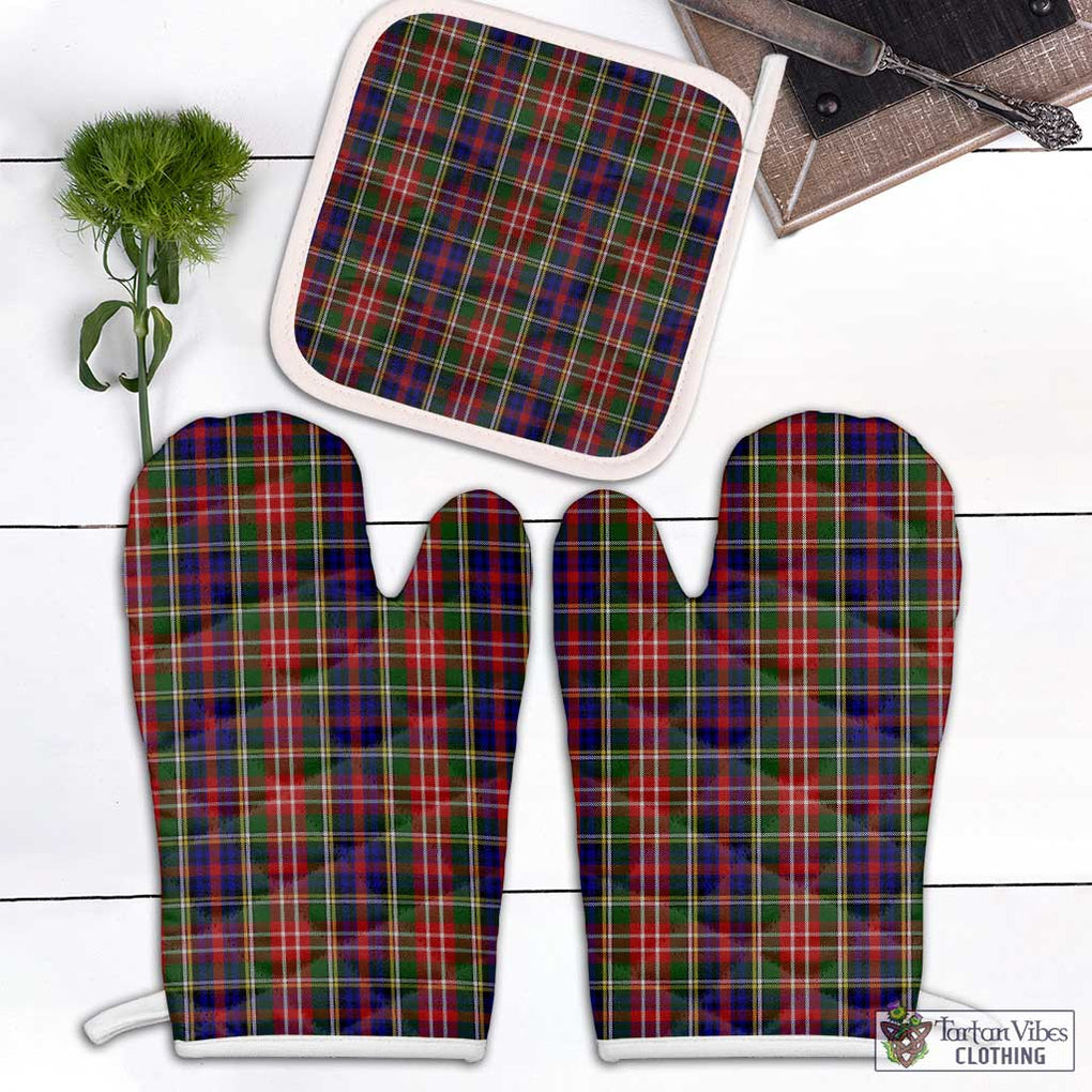 Christie Tartan Combo Oven Mitt & Pot-Holder Combo 1 Oven Mitt & 1 Pot-Holder White - Tartan Vibes Clothing