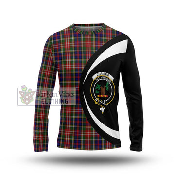 Christie Tartan Long Sleeve T-Shirt with Family Crest Circle Style