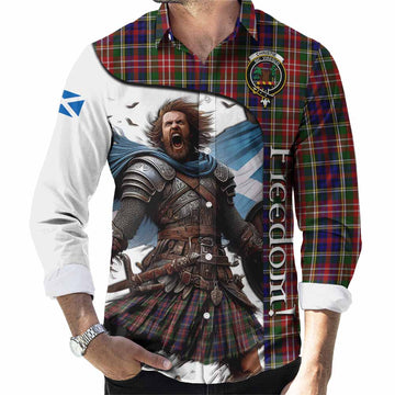 Christie Crest Tartan Long Sleeve Button Shirt Inspired by the Freedom of Scottish Warrior