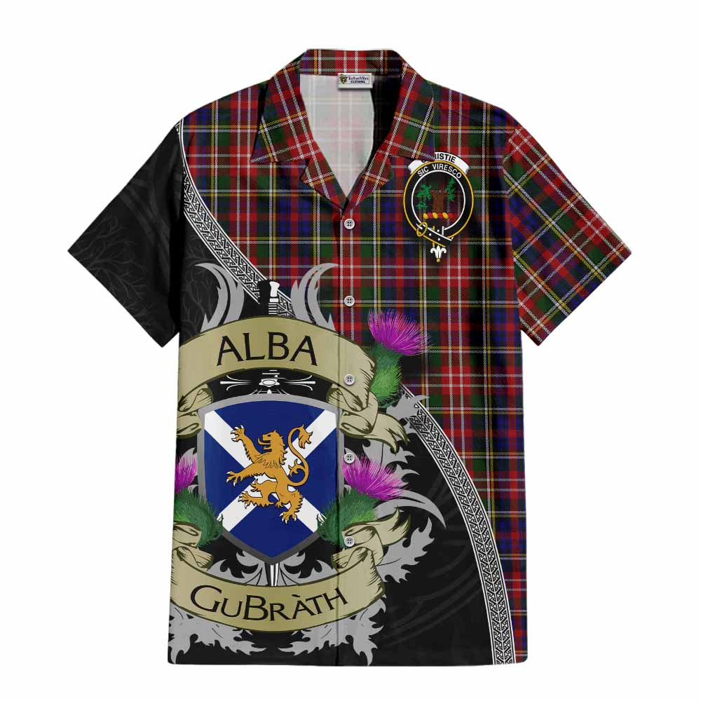 Christie Tartan Family Crest Hawaiian Shirt Lion Rampant Royal Thistle Shield Celtic Inspired Kid - Tartan Vibes Clothing