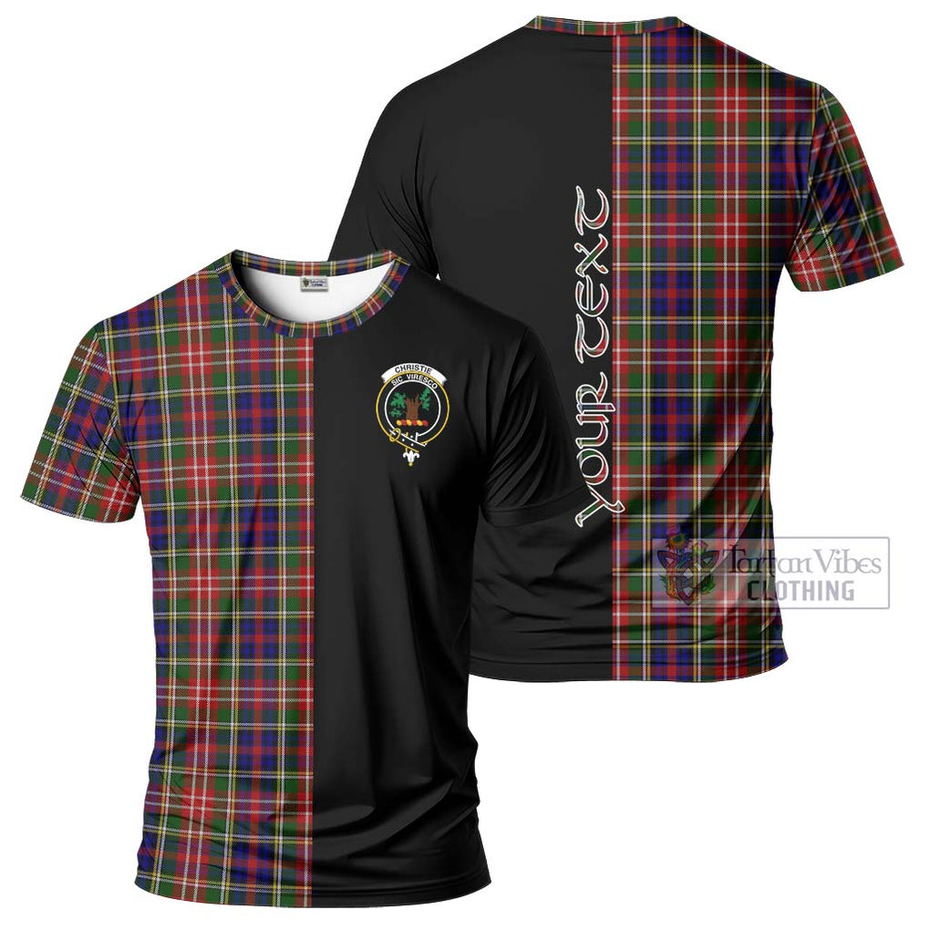 Christie Tartan T-Shirt with Family Crest and Half Of Me Style Kid's Shirt - Tartanvibesclothing Shop