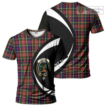 Christie Tartan T-Shirt with Family Crest Circle Style