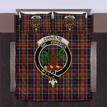 Christie Tartan Quilt Bed Set with Family Crest