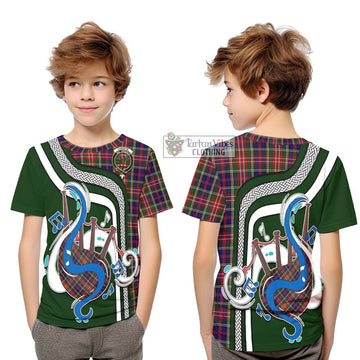 Christie Tartan Kid T-Shirt with Epic Bagpipe Style