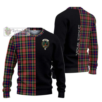 Christie Tartan Ugly Sweater with Family Crest and Half Of Me Style