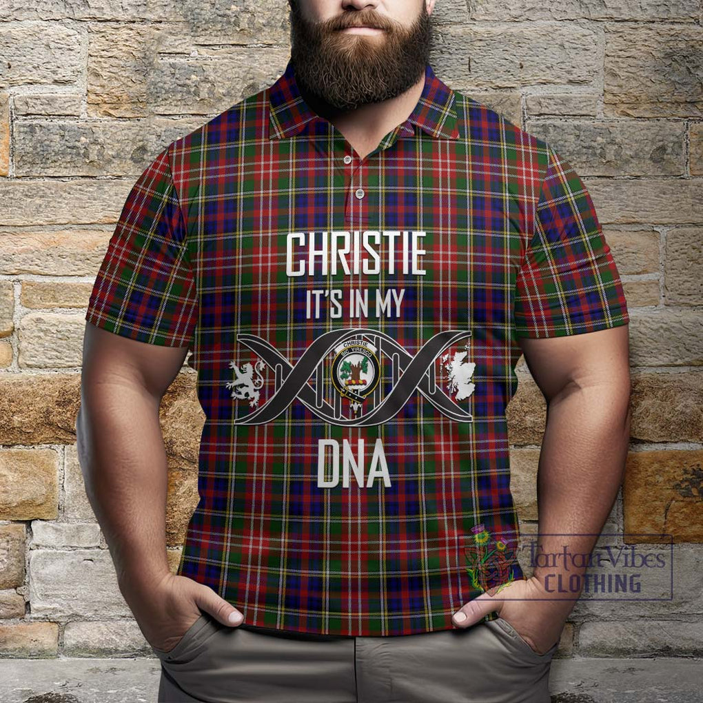 Christie Tartan Polo Shirt with Family Crest DNA In Me Style Kid - Tartanvibesclothing Shop