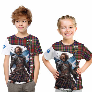 Christie Crest Tartan Kid T-Shirt Inspired by the Freedom of Scottish Warrior