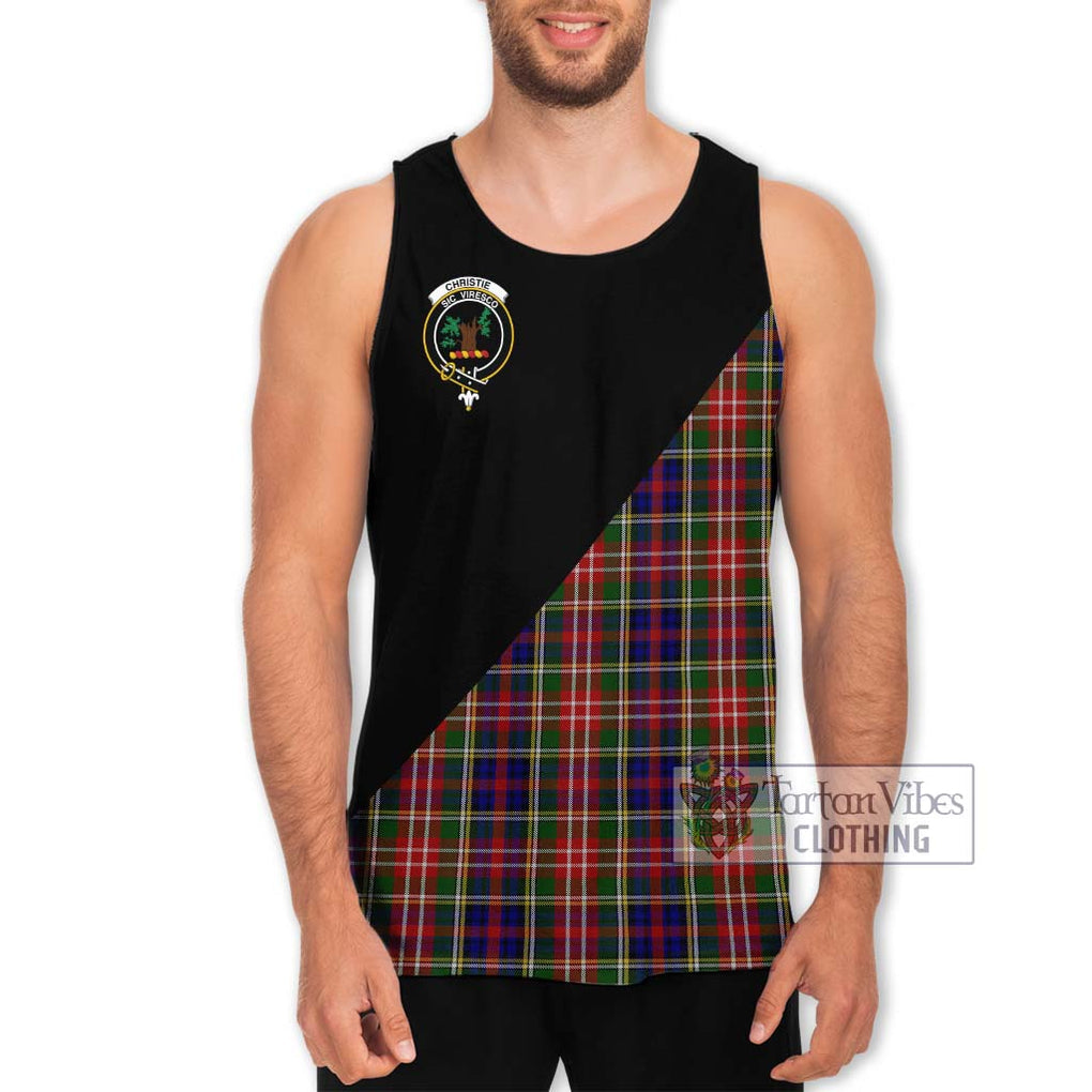 Christie Tartan Men's Tank Top with Family Crest and Military Logo Style Men - Tartanvibesclothing Shop