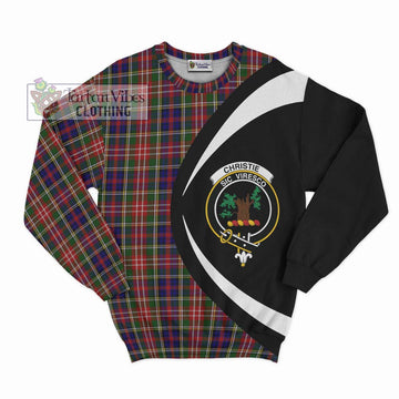 Christie Tartan Sweatshirt with Family Crest Circle Style