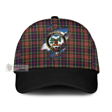 Christie Tartan Classic Cap with Family Crest In Me Style