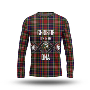 Christie Tartan Long Sleeve T-Shirt with Family Crest DNA In Me Style