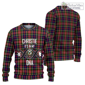 Christie Tartan Ugly Sweater with Family Crest DNA In Me Style