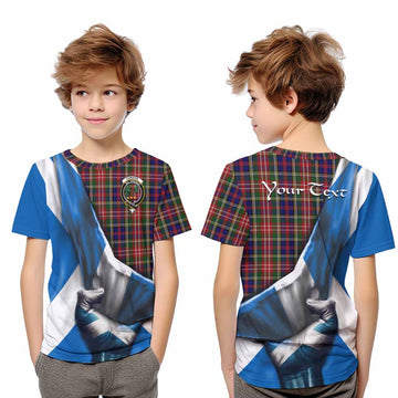 Christie Tartan Kid T-Shirt with Family Crest Scotland Patriotic Style