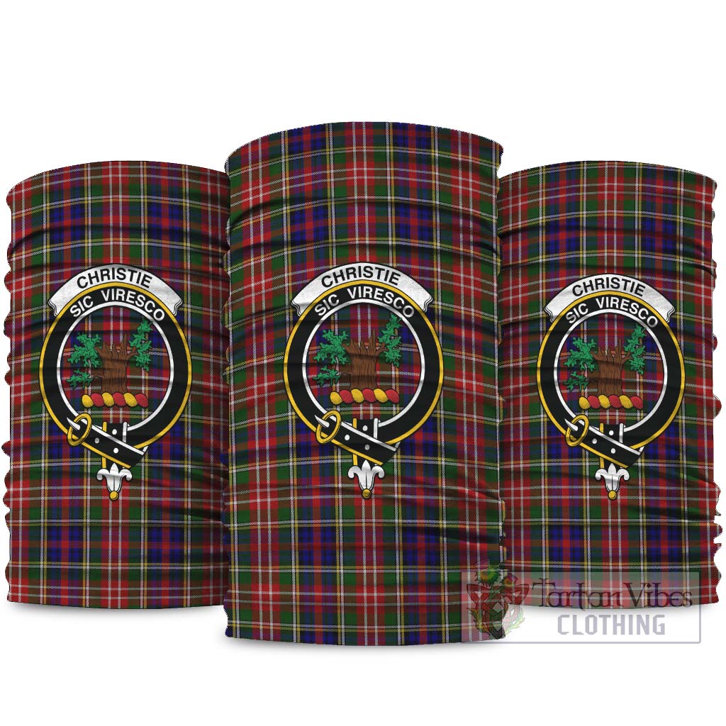 Christie Tartan Neck Gaiters, Tartan Bandanas, Tartan Head Band with Family Crest