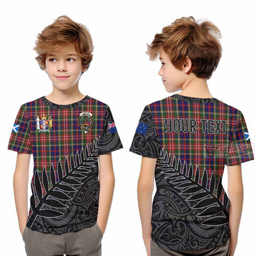 Christie Crest Tartan Kid T-Shirt with New Zealand Silver Fern Half Style