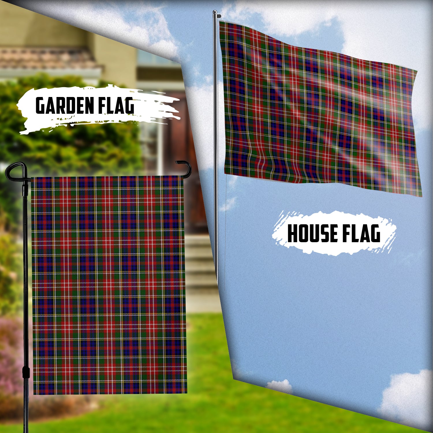 Christie Tartan Flag Garden Flag (Vertical) - Tartan Vibes Clothing