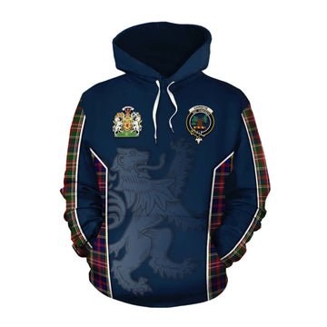 Christie Tartan Cotton Hoodie with Family Crest and Lion Rampant Vibes Sport Style