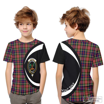 Christie Tartan Kid T-Shirt with Family Crest Circle Style