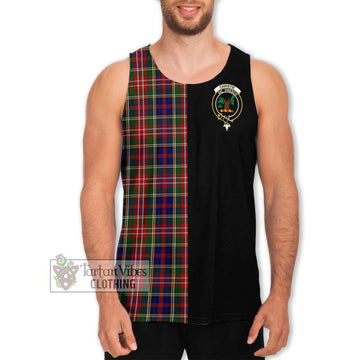 Christie Tartan Men's Tank Top with Family Crest and Half Of Me Style