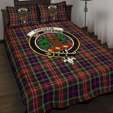 Christie Tartan Quilt Bed Set with Family Crest