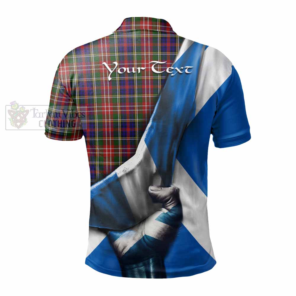 Tartan Vibes Clothing Christie Tartan Polo Shirt with Family Crest Scotland Patriotic Style