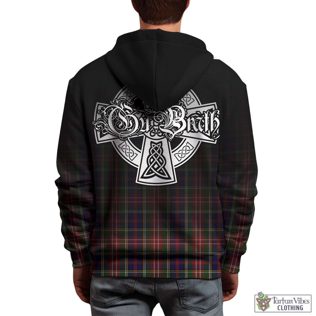 Tartan Vibes Clothing Christie Tartan Hoodie Featuring Alba Gu Brath Family Crest Celtic Inspired