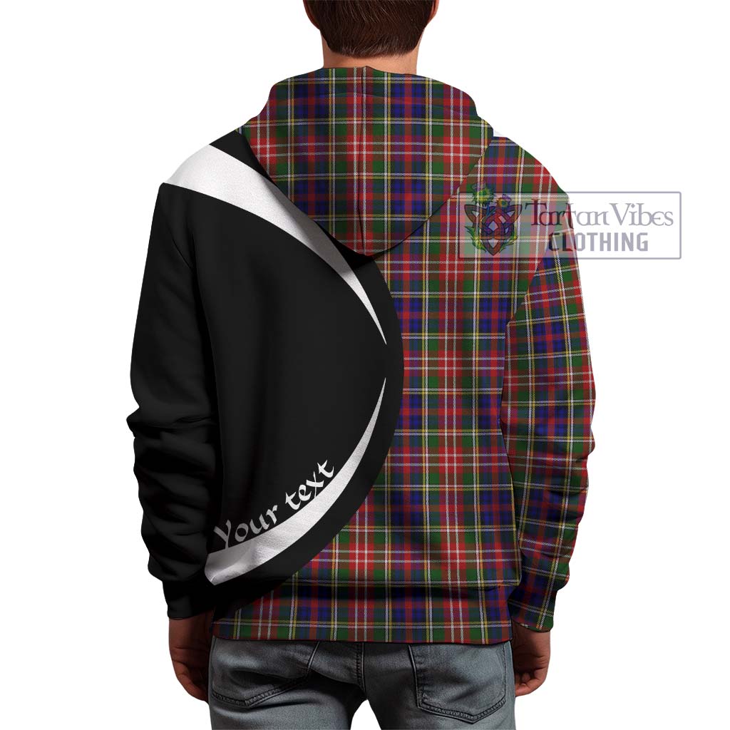 Tartan Vibes Clothing Christie Tartan Hoodie with Family Crest Circle Style