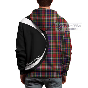 Christie Tartan Hoodie with Family Crest Circle Style