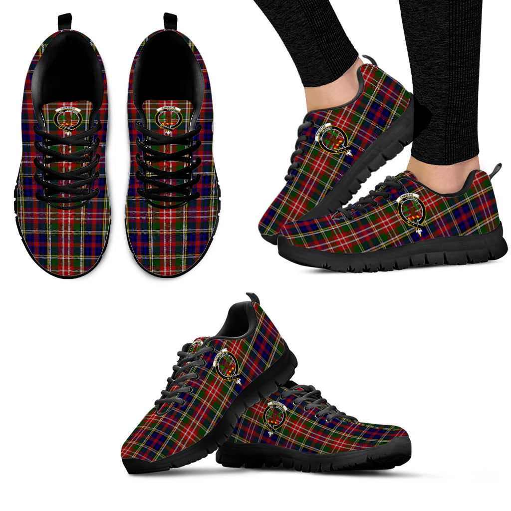 Christie Tartan Sneakers with Family Crest - Tartan Vibes Clothing