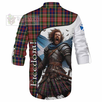 Christie Crest Tartan Ghillie Kilt Shirt Inspired by the Freedom of Scottish Warrior