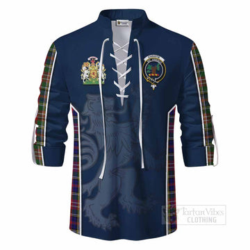 Christie Tartan Ghillie Kilt Shirt with Family Crest and Lion Rampant Vibes Sport Style