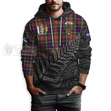 Christie Crest Tartan Hoodie with New Zealand Silver Fern Half Style