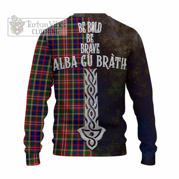 Christie Tartan Family Crest Knitted Sweater Alba Gu Brath Be Brave Lion Ancient Style - Tartan Vibes Clothing