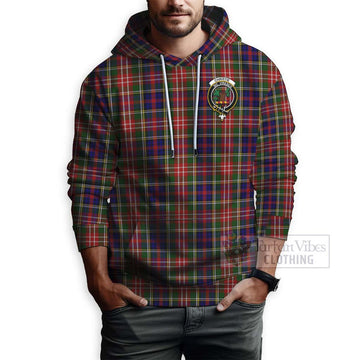 Christie Tartan Hoodie with Family Crest Celtic Skull Style