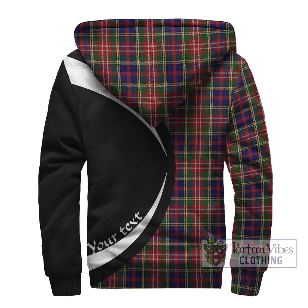 Christie Tartan Sherpa Hoodie with Family Crest Circle Style - Tartan Vibes Clothing