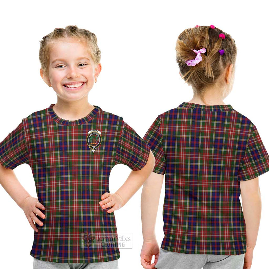 Christie Tartan Kid T-Shirt with Family Crest - Tartanvibesclothing Shop