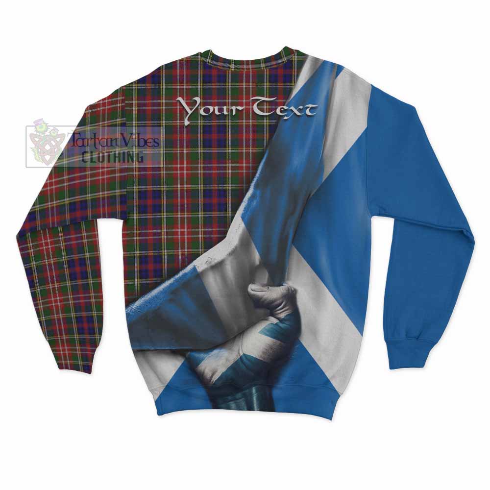 Tartan Vibes Clothing Christie Tartan Sweatshirt with Family Crest Scotland Patriotic Style