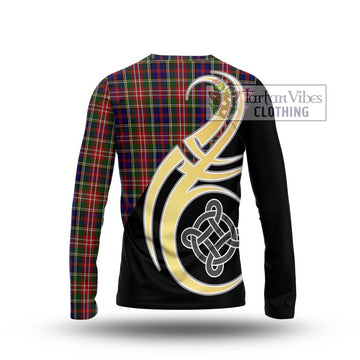 Christie Tartan Long Sleeve T-Shirt with Family Crest and Celtic Symbol Style